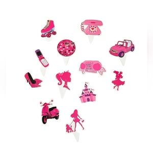 12 Decorations for Princess-themed Birthday Cupcakes Party Supplies